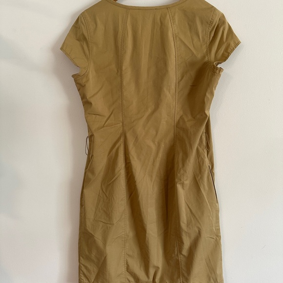 Tan Lands’ End Above the Knee Dress  | Size: 6 | Vintage Khaki Summer Dress - Picture 2 of 5